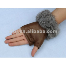 Mode fingerless braune Handschuhe, halbe Handschuhe für Damen